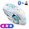 VUUV Rechargeable 2.4GHz Wireless Mouse with USB, Compatible for Laptop, MacBook PC Computer and Bluetooth Backlight Feature for iPad Tablet Phone 14 0|