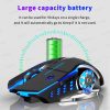 VUUV Rechargeable 2.4GHz Wireless Mouse with USB, Compatible for Laptop, MacBook PC Computer and Bluetooth Backlight Feature for iPad Tablet Phone 19 8