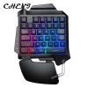 1pc RGB Backlit One-Handed Mini Gaming Keyboard - Portable Game Controller Keypad for PC, PS4 & Xbox Gamers 14 5