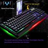 Anti-Water USB Metal Mechanical Gaming Keyboard with 104 RGB Backlit Keys and Phone Holder Bracket for Gamers 13 4