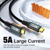 PD100W 20Gbps USB-C to Type C ThunderBolt 3 Cable, Compatible with iPhone 15 Pro Max MacBook Samsung - Supports Data Transfer & Video Output up to 8K@60Hz – Available in lengths of both 2m and 3m 19 6