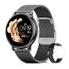 Women's Custom Dial Bluetooth Call Smart Watch - Steel Sports Fitness Tracker with Heart Rate Monitor, Compatible for Android and IOS G35 11 1