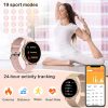 Women's Custom Dial Bluetooth Call Smart Watch - Steel Sports Fitness Tracker with Heart Rate Monitor, Compatible for Android and IOS G35 17 7