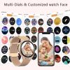Women's Custom Dial Bluetooth Call Smart Watch - Steel Sports Fitness Tracker with Heart Rate Monitor, Compatible for Android and IOS G35 18 8