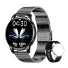 MELANDA 1.32" AMOLED Screen Bluetooth Call Sports Fitness Health Monitoring Fashion Smart Watch, Compatible with Android & IOS - Model Y11 14 0|