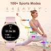 MELANDA 1.32" AMOLED Screen Bluetooth Call Sports Fitness Health Monitoring Fashion Smart Watch, Compatible with Android & IOS - Model Y11 18 7