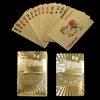 Euro Style Gold Foil Poker Cards - Waterproof Plastic Playing Card Game Props, Magic Tools and Holiday Collectibles for Party Gifts 11 2