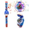 Boys Super Hero Kids Watch: Luminous Cartoon Children's Wristwatch with Colorful Flash Light & Music - Ideal Party Gift Clock for Boys, Unique and Fun Timepiece 16 1