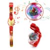 Boys Super Hero Kids Watch: Luminous Cartoon Children's Wristwatch with Colorful Flash Light & Music - Ideal Party Gift Clock for Boys, Unique and Fun Timepiece 19 4