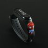 Disney Mickey Kids Watch: Waterproof LED Sports Bracelet for Girls with Spiderman Doll Feature - Electronic Children's Timepiece 36 2