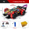 ZWN F2 4WD RC Drift Car with Music LED Lights, Glove Gesture Remote Control and Spray Stunt Features - Electric Toy Cars for Children 11 1