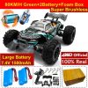 High-Speed 1:16 Brushless RC Drift Car with LED Lights - 80km/h, 4WD Electric Racing Monster Truck for Kids and Adults 29 1