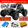 High-Speed 1:16 Brushless RC Drift Car with LED Lights - 80km/h, 4WD Electric Racing Monster Truck for Kids and Adults 36 8