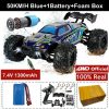 High-Speed 1:16 Brushless RC Drift Car with LED Lights - 80km/h, 4WD Electric Racing Monster Truck for Kids and Adults 44 16