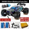 High-Speed 1:16 Brushless RC Drift Car with LED Lights - 80km/h, 4WD Electric Racing Monster Truck for Kids and Adults 45 17