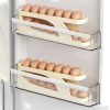 New Automatic Rolling Double-layer Egg Dispenser, Egg Holder Dispenser for Refrigerator, Holds 15 Eggs, Space-Saving Egg Storage 14 5