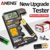 ANENG BT189 Button Cell Battery Tester 9V N D C AA AAA Universal Household LCD Display Battery Tester Power Bank Detectors Tools 11 2
