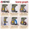 ANENG BT189 Button Cell Battery Tester 9V N D C AA AAA Universal Household LCD Display Battery Tester Power Bank Detectors Tools 12 3
